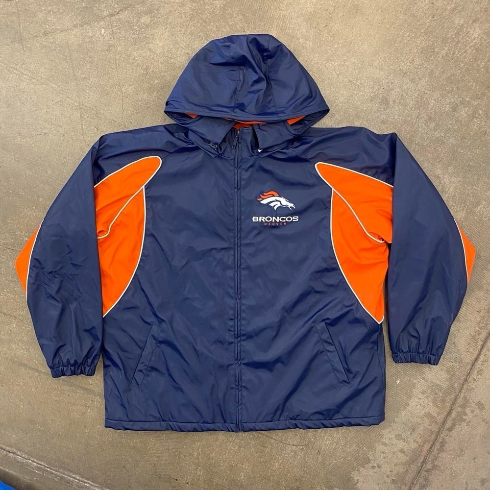Vintage NFL Denver Broncos Full Zip Heavyweight Puffer Jacket 2000s Football XXL